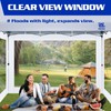 FANPAT 3Pcs Clear Canopy Sidewalls for 10x10 Pop Up Tent,