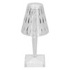 LED Crystal Table Light USB Charging Transparent Prism Dimmable Desk