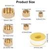 Brass Cap, Pack of 12 Drain Preventer Blanking Plugs, 3/4
