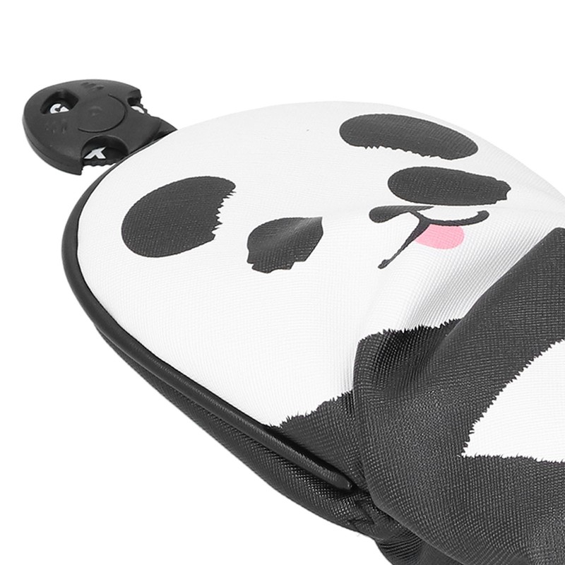 PU Leather Golf Wood Head Covers Waterproof Cartoon Thicken Plush