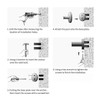 GERZWY Bathroom Coat Hook SUS 304 Stainless Steel Single Towel/Robe