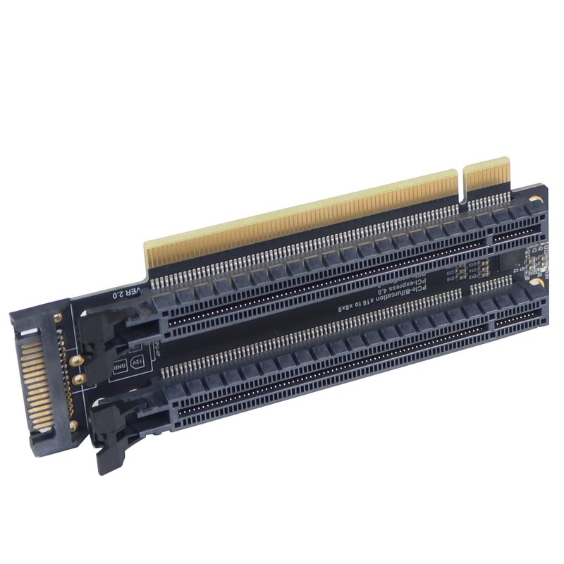 JMT PCI-E 4.0 x16 1 to 2 Expansion Card Gen3