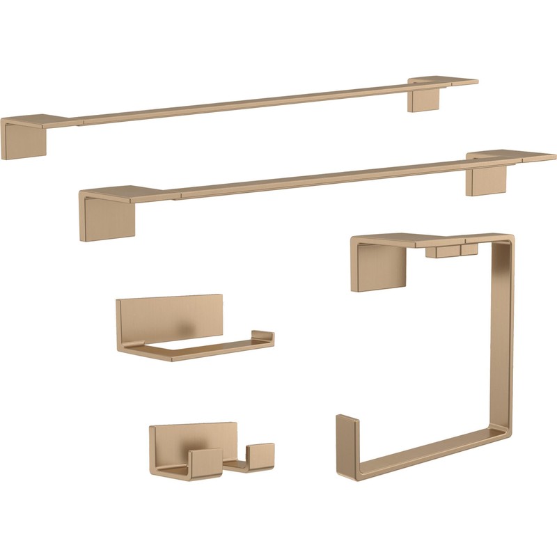 Delta Vero (1-Pack) Toilet Paper Holder Champagne Bronze Tissue Roll