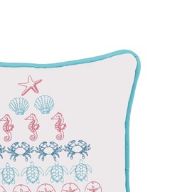 C&F Home Coastal Tree Pillow 10 x 10 White