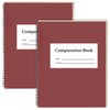 SMAODSGN 2 Pack Computation Notebook Spiral 9 1/4" x 11