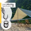 RiaYer 165FT Outdoor String Light Hanging Kit, 1/16" Vinyl-Coated 304