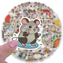 50 PCS Cute Opossum Stickers,Animal Aesthetic Vinyl Waterproof Stickers for Water Bottle Laptop Luggage Helmet Skateboard Snowboard Guitar Scrapbook Phone Gifts for Teens Girls
