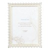 LADONNA MJ83-2L-WH Radonna Photo Frame, Bridal White, 2L