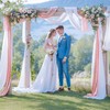 Wedding Arch Draping Fabric, 1 Panel 28" x19ft White Wedding