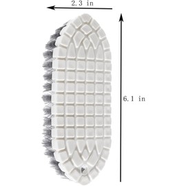 2 Pcs Without Dead Corner Multi Purpose Heavy Duty Scrub Brush, Heavy Duty Hand Held Scrub Stiff Bristle Brush, Multiple Segments are Bendable Fruit Vegetable Brush,Bathtub Tile Brush Bathroom Brush