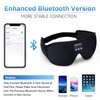 Sleep Headphones, Bluetooth 5.0 Wireless 3D Eye Mask, Lightimetunnel Washable