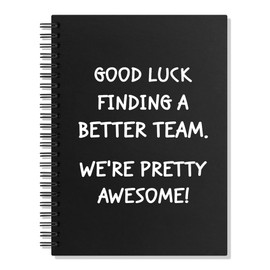 Juoqg Better Team Hardcover Spiral Blank 160 Page Notebook, Team Appreciation Gifts, Teamwork Gifts, New Job Gifts for Employee Staff Team Member, Farewell Going Away Gifts for Colleagues Coworker