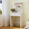 Pamapic Vanity Desk with Storage Mirror Model 2