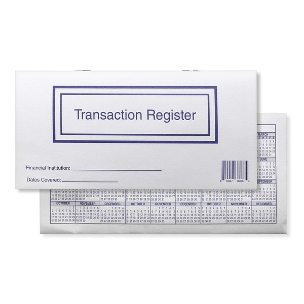Checkbook Registers for Personal Checkbook, Transactions Ledgers, Pack of 10,