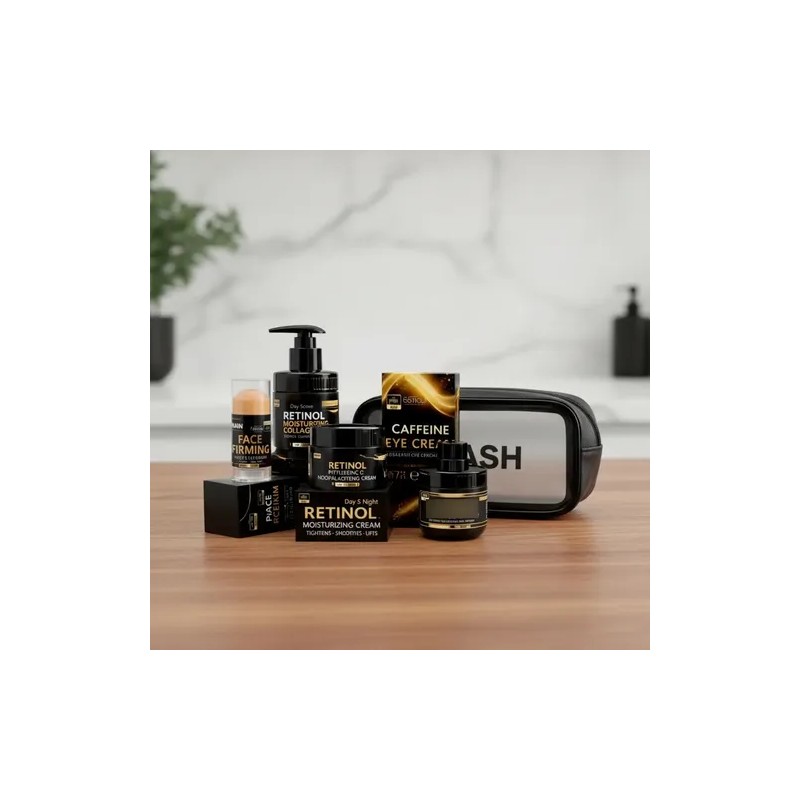 Set Skincare Para Hombre Retinol 4pzs Nuevo Max Hidratación