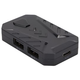 Adaptador de Teclado Y Ratón para Juegos Móviles Bluetooth 4.0 Controlador de Juegos para Móviles Adaptador Convertidor de Teclado Y Ratón con 3 Puertos USB para Android para Teléfonos Móviles IOS