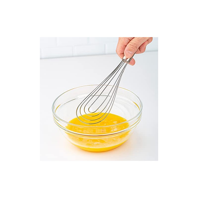 PrepWorks 10 Inch Fat Whisk - Stainless Steel Whisk for
