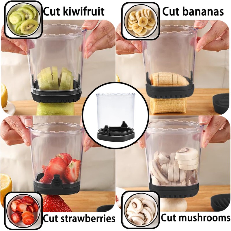 Hendiy Strawberry Slicer with Stainless Blades | Egg & Fruit