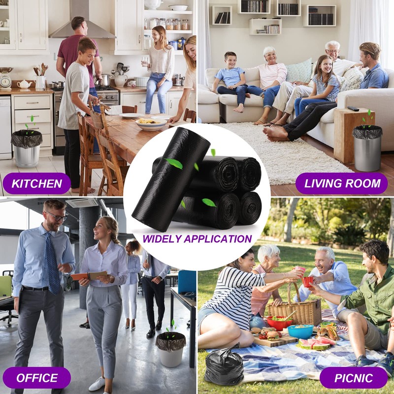 Black Small Trash Bags Protect Your Privacy, Ryobyo Ultra Thick