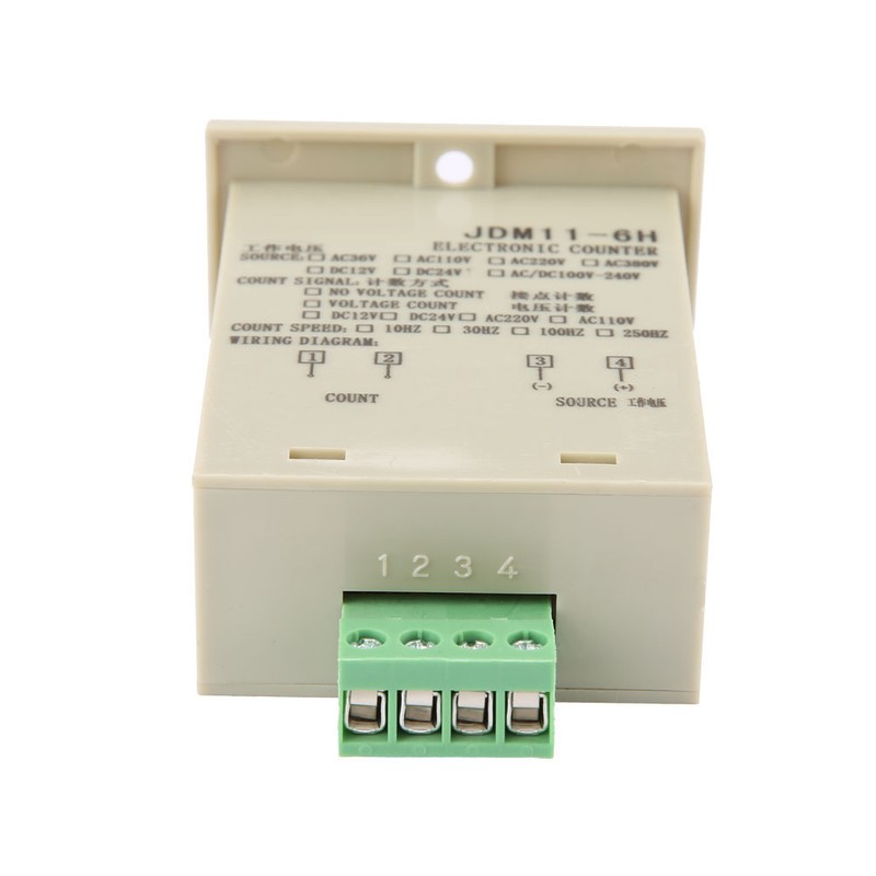 JDM11-6H 6 Digit Display Electronic Counter DC 12V