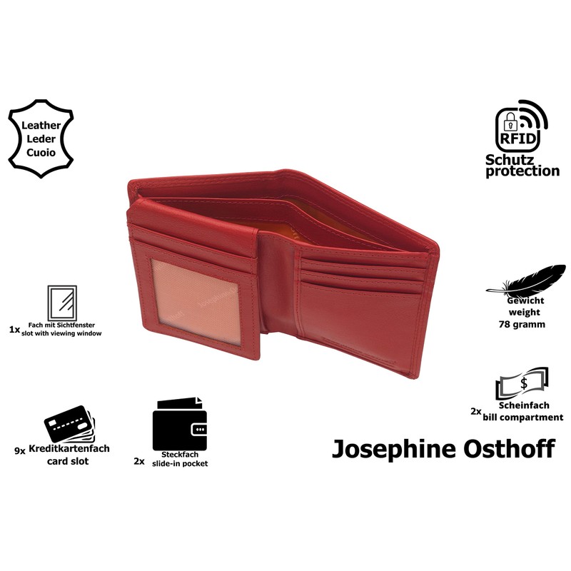 Josephine Osthoff Frankfurt Men's Credit Card Holder RFID Protection Note