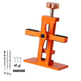 Cabinet Door Mounting Jig Third Generation - Cabinet & Wardrobe Door Clamp and Drilling Jig - Cabinet Installation Positioner Tool - Installation Jig for Frameless or Face Frame Cabinet Doors
