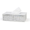 ARPAN Eco-Friendly White Paper Rope Rectangular Tissue Holder Box -