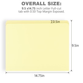 Lineco Archival Legal Size File Folders. Organize Important Documents, Prints, Photos. 9.5" x 14.75" with Full-Cut Tab, Acid-Free, Lignin-Free Light Tan 10 Pt. Perma/Dur Folder Stock. Pack of 50