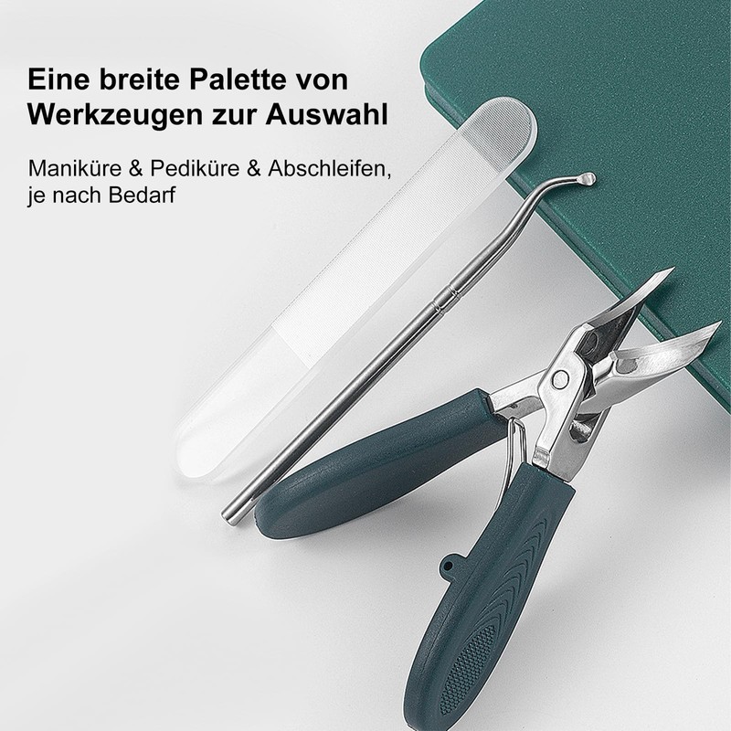 DAILIENFUS 3-Piece Set Nail Clippers with Eagle Beak Angle for