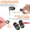 6 Pares Punta de Oreja para Auriculares In-Ear, Puntas de