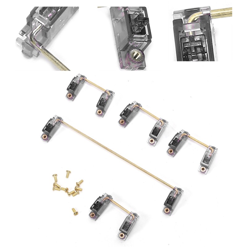 Mechanical Keyboard Stabilizer with GoldPlated Screws Computer Accessory for DIY