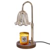 Electric Timer Candle Warmer Light,with Bracket Dimmable Candles Wax Glass