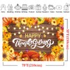 LYRYGS Fall Thanksgiving Backdrop Thanksgiving Photography Backdrop Wood Thanksgiving Party