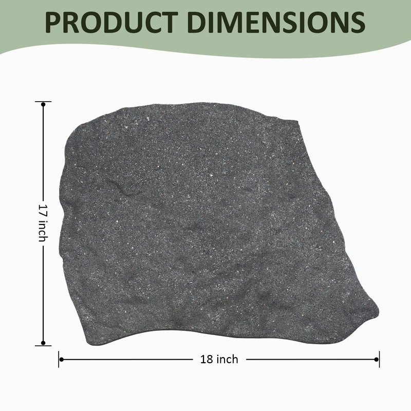 Sekcen 3 Pack Rubber Stepping Stones Outdoor Garden Rubber Pavers