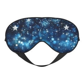 Glittering Star Sleep Mask Eye Mask with Adjustable Strap Eye Sleep Shade Cover Blocks Light for Women Men Airplane Travel Nap
