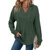SAMPEEL Womens Tops Lightweight V Neck Hoodies Trendy Fashion Long