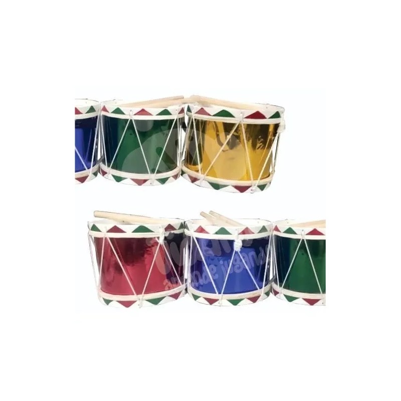 CASTILLO DIDÁCTICO Kits De 4 Tambores De Madera Mediano De