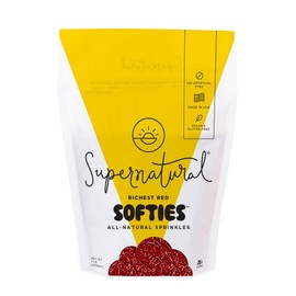 Supernatural Richest Red Softies Sprinkles, Dye-Free, Made in USA, Soy Free, Gluten Free, Vegan, 16oz