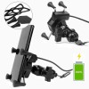 THE9SHOP Base Soporte Porta Celular Para Moto/bicicleta Cargador Usb
