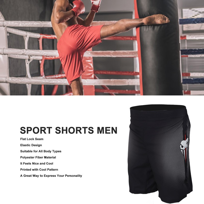 Sport Shorts Men Lounge Straight Legged Slightly Elastic Mid Waist