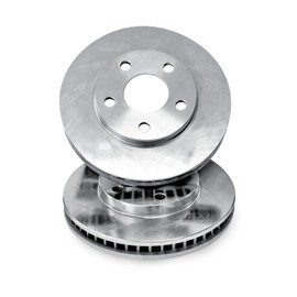 R1 Concepts Front Brakes and Rotors| Blank Brake Rotors| Front Disc Brake Rotors| Fits 1983-1987 Renault Alliance, 1984-1986 Renault Encore