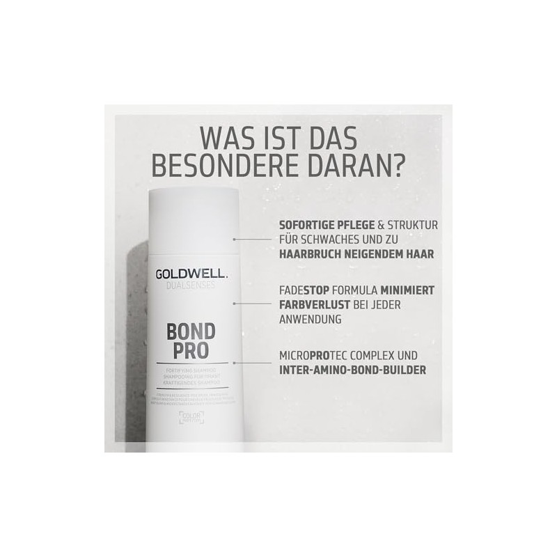 Goldwell Dualsenses Bond Pro, Fortifying Shampoo for Weak and Fragile