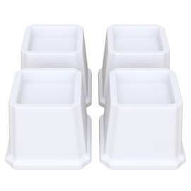Lutown-Teen Bed Risers 3 inch Heavy Duty Furniture Risers for Sofas, Chair Risers Sofa Risers Table Risers Set of 4 Pack, White