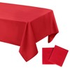 DWCN Wipe Clean Tablecloth Red Table Cloth Outdoor Table Cloth