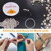 6 Pcs Elastic String for Bracelets Making, Clear Elastic Thread