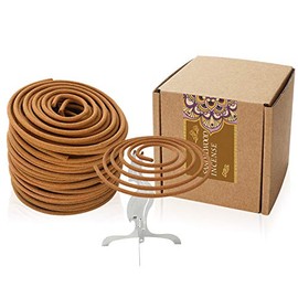 Sandalwood Coil Incense Flower Incense Spiral of Home Decoration into The Burner Lasting 24 Sticks/Box