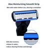 Mens Razor 6 Blade Refills，6 Blade Razor Cartridges with Lubricating