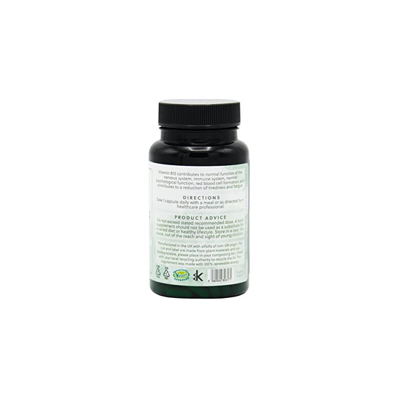 Vitamin B12 Capsules | 1000µg Vitamin B12 per Capsule |