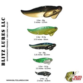 1oz - Blitz Blade (Gold Sexy Shad) Blade Bait