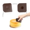 Rumyve 4pcs Pan Scraper Tool,High Heat Resistant Food Non-Scratch Kitchen